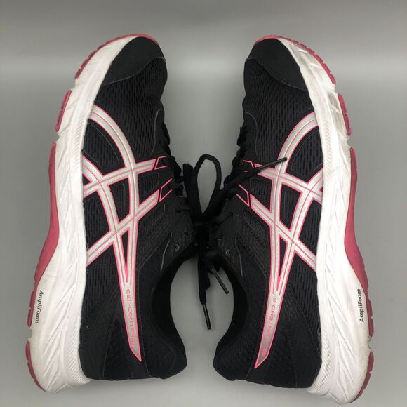 Asics 1012A571 Gel Contend 6 Women's 9 Running Shoes Black Lace Sneakers - Picture 5 of 11